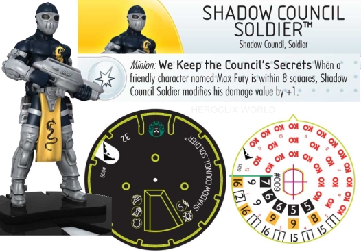Shadow Council Soldier Chaos War HeroClix