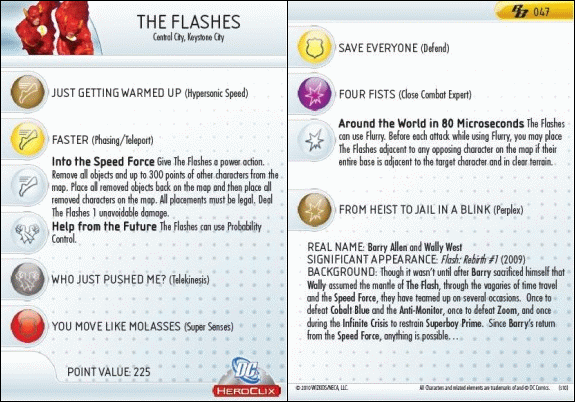 HeroClix The Flashes