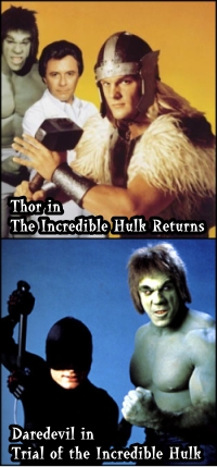 Hulk, Daredevil, and Thor