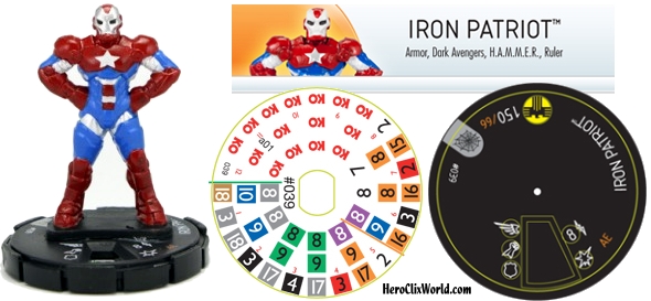 Iron Patriot HeroClix Web of Spiderman
