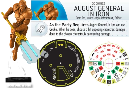 August General In Iron HeroClix Dial