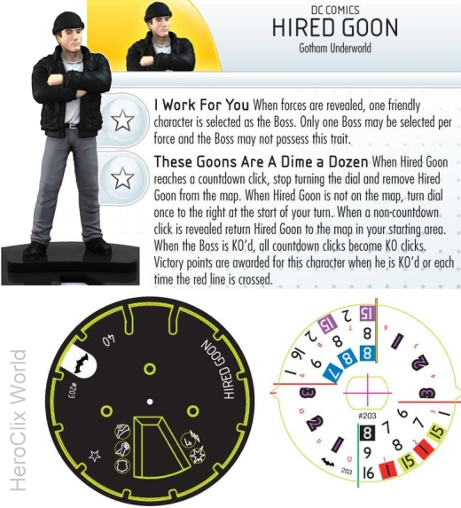 HeroClix Hired Goon Dial