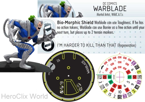 HeroClix Warblade Wildcats dial