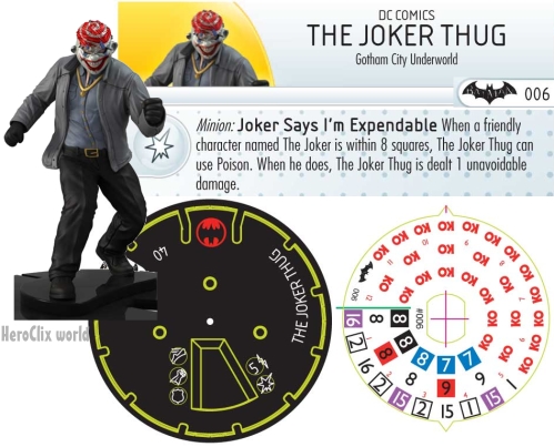 HeroClix Joker Thug Dial