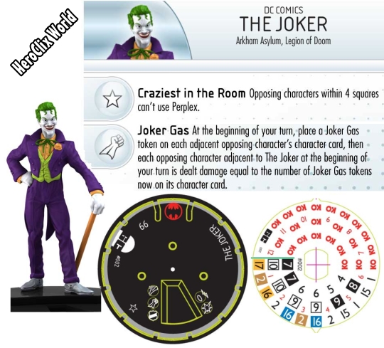 The Joker Dial Gotham City Strategy HeroClix Game