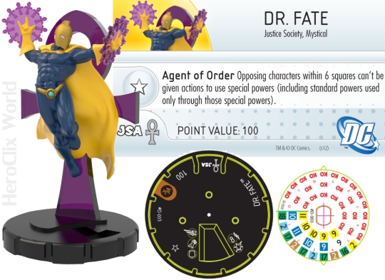 HeroClix Dr Fate Convention Exclusive Dial