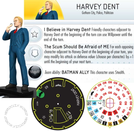 HeroClix Harvey Dent Dark Knight Rises Dial Spoilers