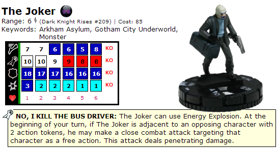 The Joker Dark Knight REturns HeroClix Dial