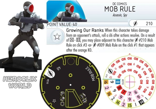 Mob Rule HeroClix Dial The Flash