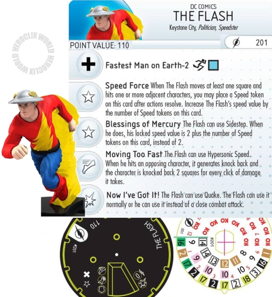 The Flash 201 HeroClix Dial