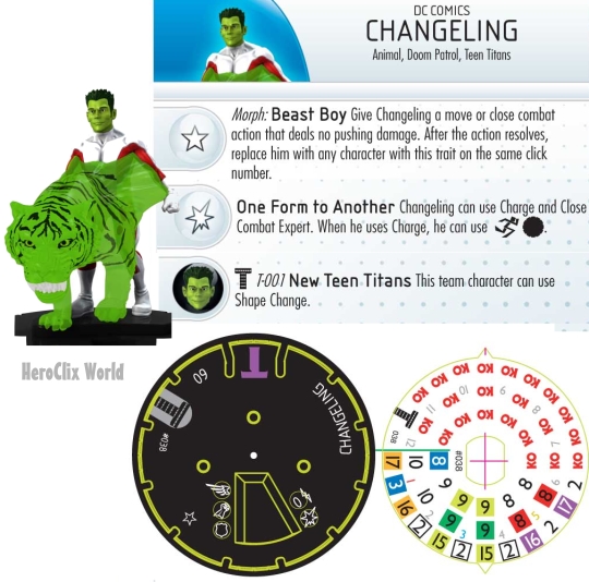 HeroClix Changeling dial The Le Games