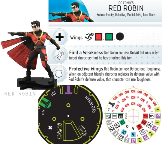 HeroClix Red Robin dial