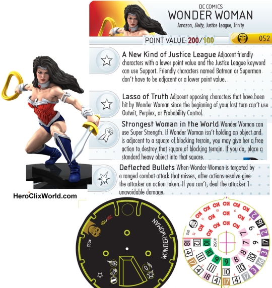 Wonder Woman Trinity War HeroClix Dial