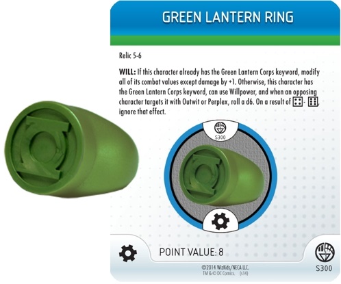 HeroClix Green Lantern Ring Relic