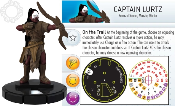 HeroClix Lord of the Rings Captain Lurtz