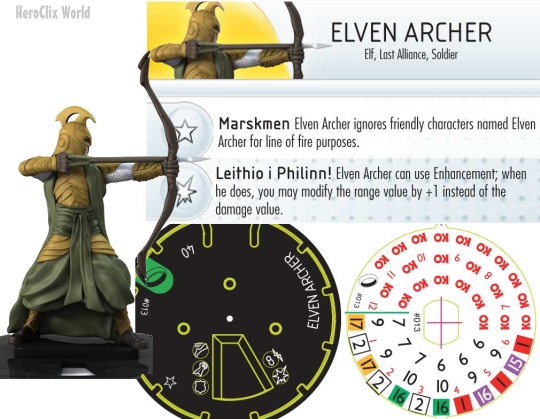 HeroClix LOTR Elven Archer