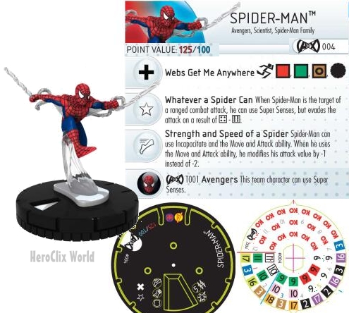 HeroClix Spider-Man Avx Dial