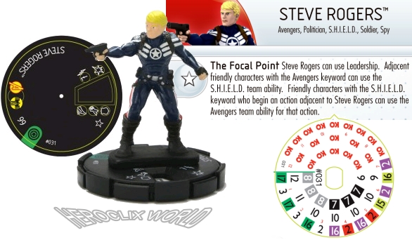 heroclix figures Captain America Steve Rogers