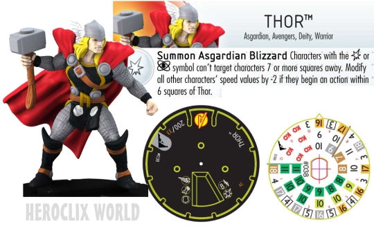 HeroClix Thor Chaos War Dial