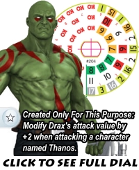 Galactic Guardians Gravity Feed Drax Dial