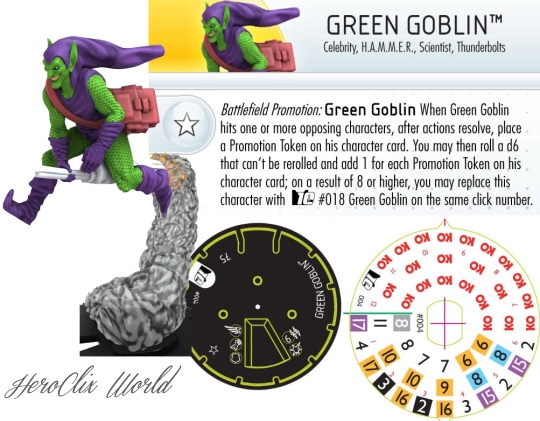 HeroClix Green Goblin #004 Dial