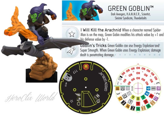 HeroClix Green Goblin #018 Dial