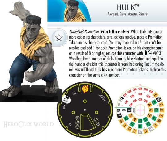 HeroClix 10th Anniversary Hulk Dial