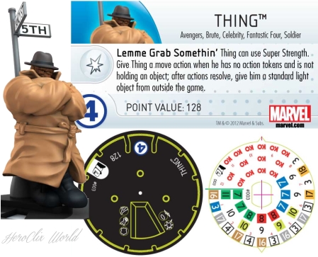 The Thing Heroclix Dial