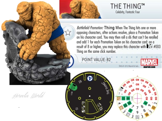 The Thing Heroclix Dial