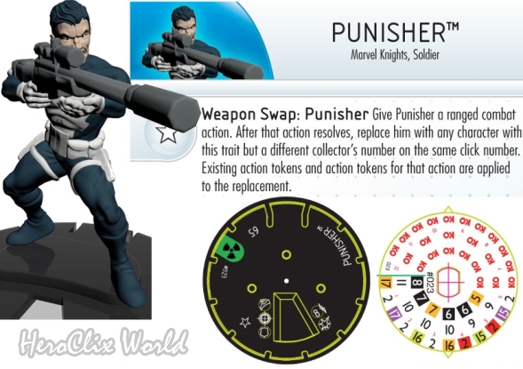 HeroClix PUnisher with Sniper Rifle