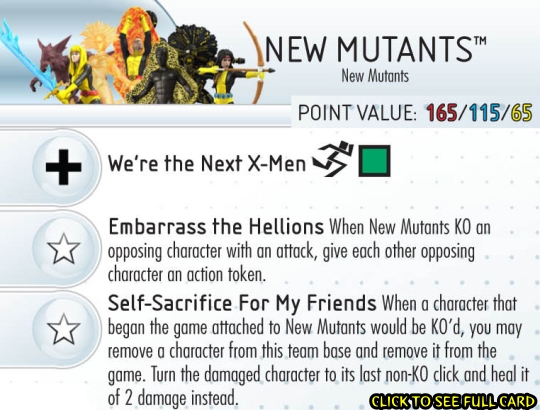 New Mutants HeroClix