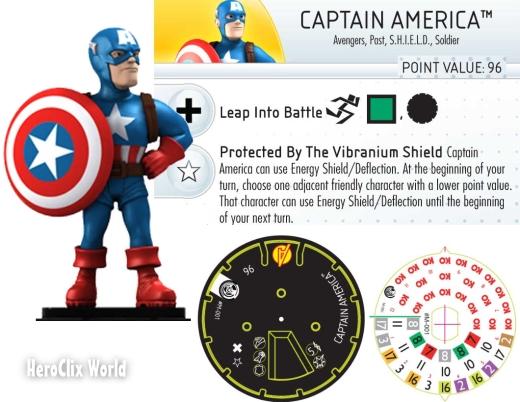 HeroClix TabApp Captain America Dial