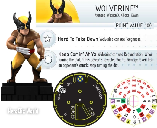 HeroClix TabApp Wolverine Dial