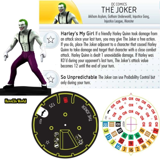 HeroClix Gravity Feed The Joker Dial
