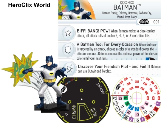 Batman HeroClix Classic Tv Dial