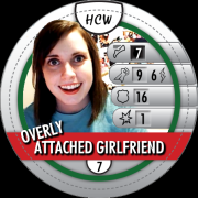 HeroClix Bystander Tokens Overly Attached Girlfriend