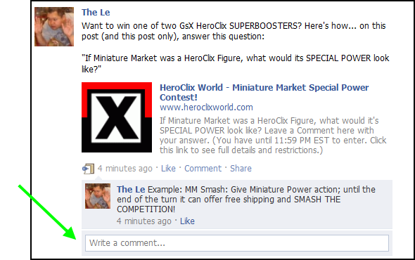 Minuature Market HeroClix Contest