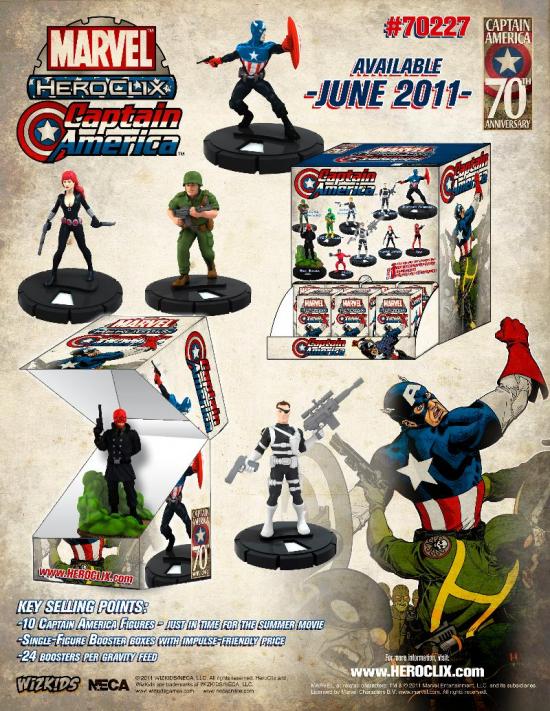 Captain Americal Single Boosters HeroClix