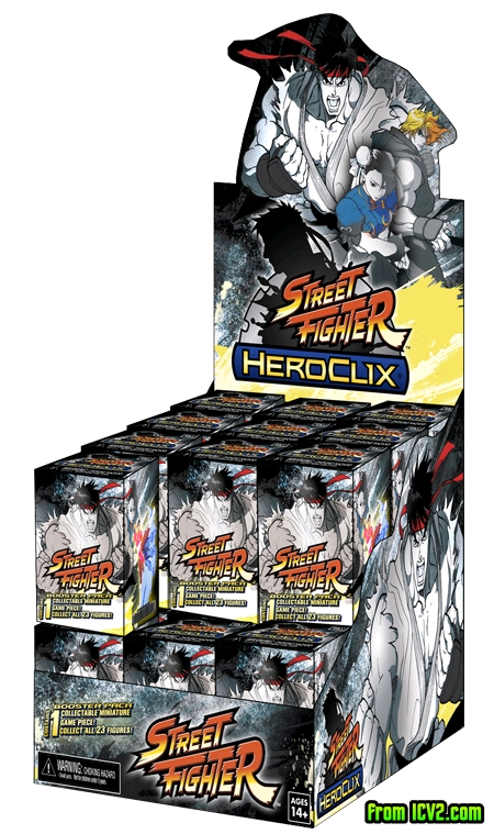 HeroClix Street Fighter Display