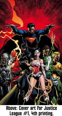 Justice League New 52 #1 Cover 4th printing