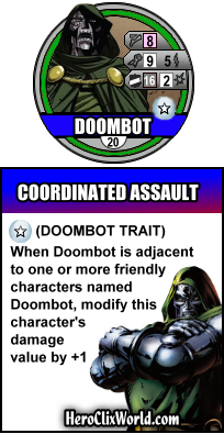 Emporer Doom HeroClix Scenario Doombot Dial